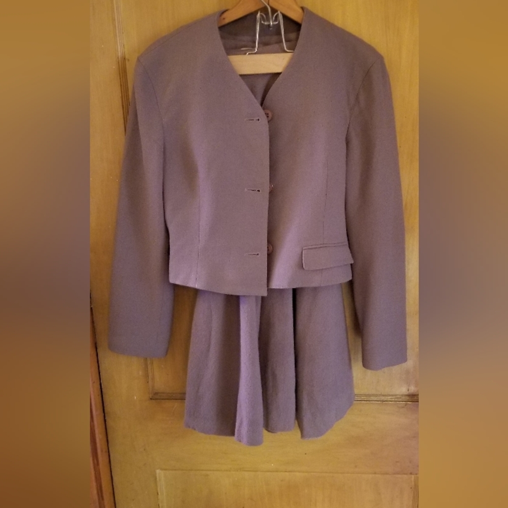 Dior Light Purple Skirt Suit Set